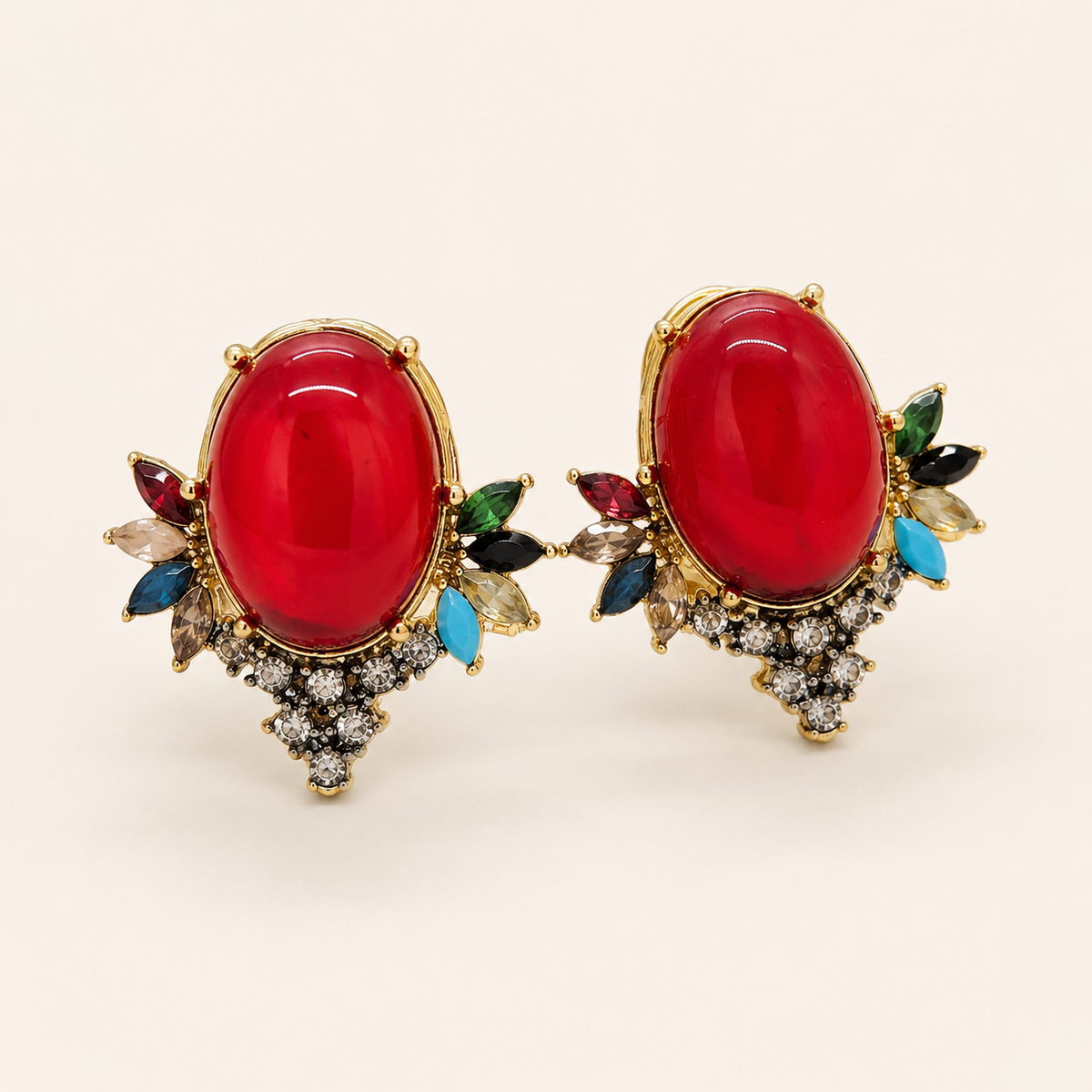 Crimson Zeenat Studs