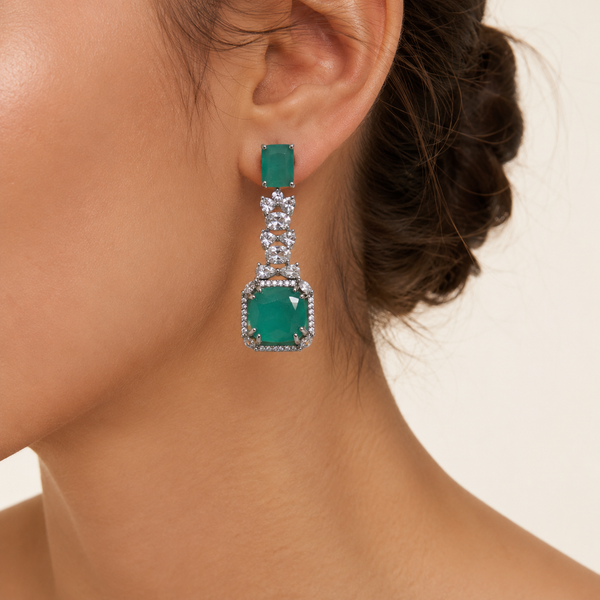 Emerald Drop Earrings